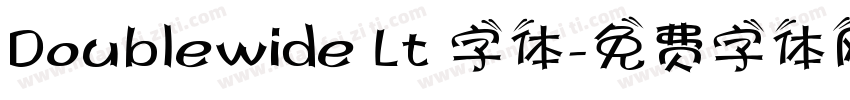 Doublewide Lt 字体字体转换